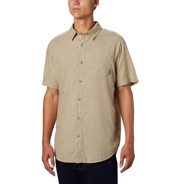 Columbia Under Exposure Shirts Beige For Men's NZ93125 New Zealand